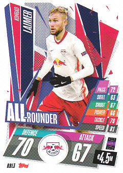 Konrad Laimer RB Leipzig 2020/21 Topps Match Attax CL All Rounder #RBL03